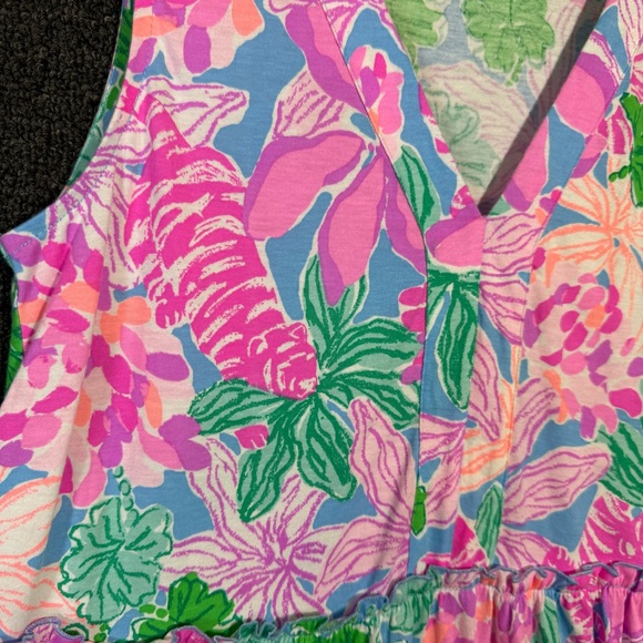 Lilly Pulitzer Pink and Green Floral Dress - Picture 3 of 5
